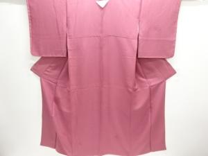 未使用品　雪輪に草花模様刺繍一つ紋付け下げ色無地着物